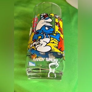 Hardee’s 1982 Handy Smurf Glass